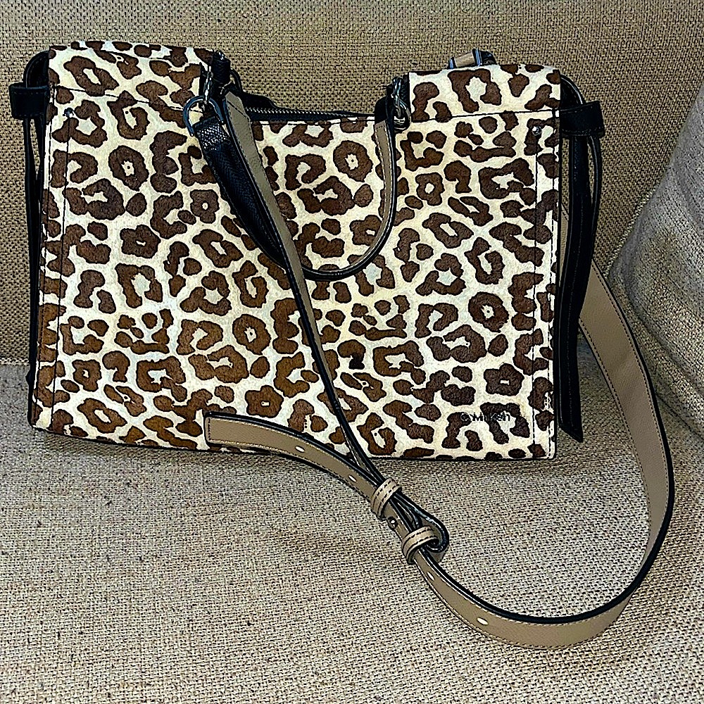 Calvin Klein Callie Leopard crossbody